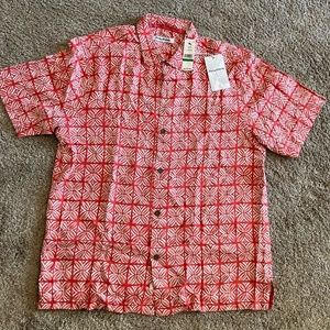 NWT 100% Silk Tommy Bahama Camp Shirt